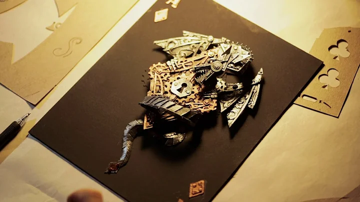 Paper sculpture of Lance Oscarson