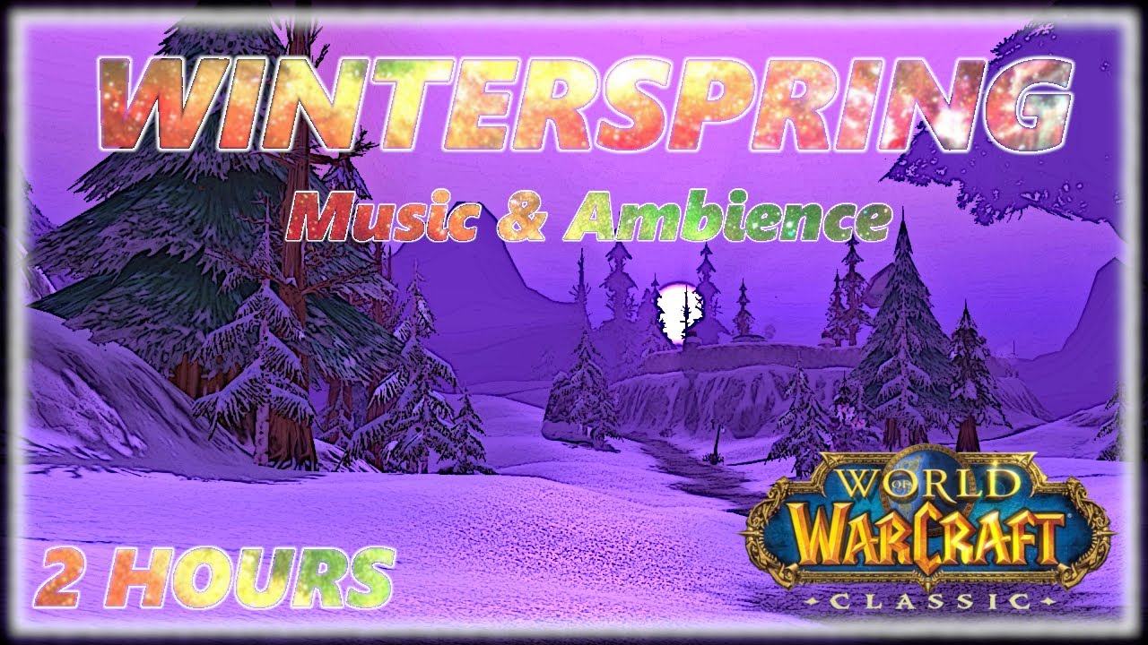 Winterspring - Music & Ambience [Snowing for 2hours] | World of Warcraft Vanilla