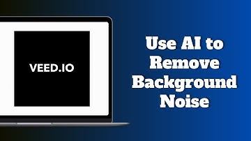 How To Use AI to Remove Background Noise from Video - Quick & Easy Tutorial!