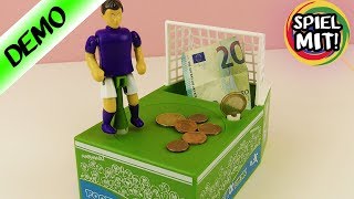 VERRÜCKTE SPARDOSE SCHIEßT GELD INS TOR! Elektronische Money Football Bank - Spiel mit mir Kanal screenshot 1