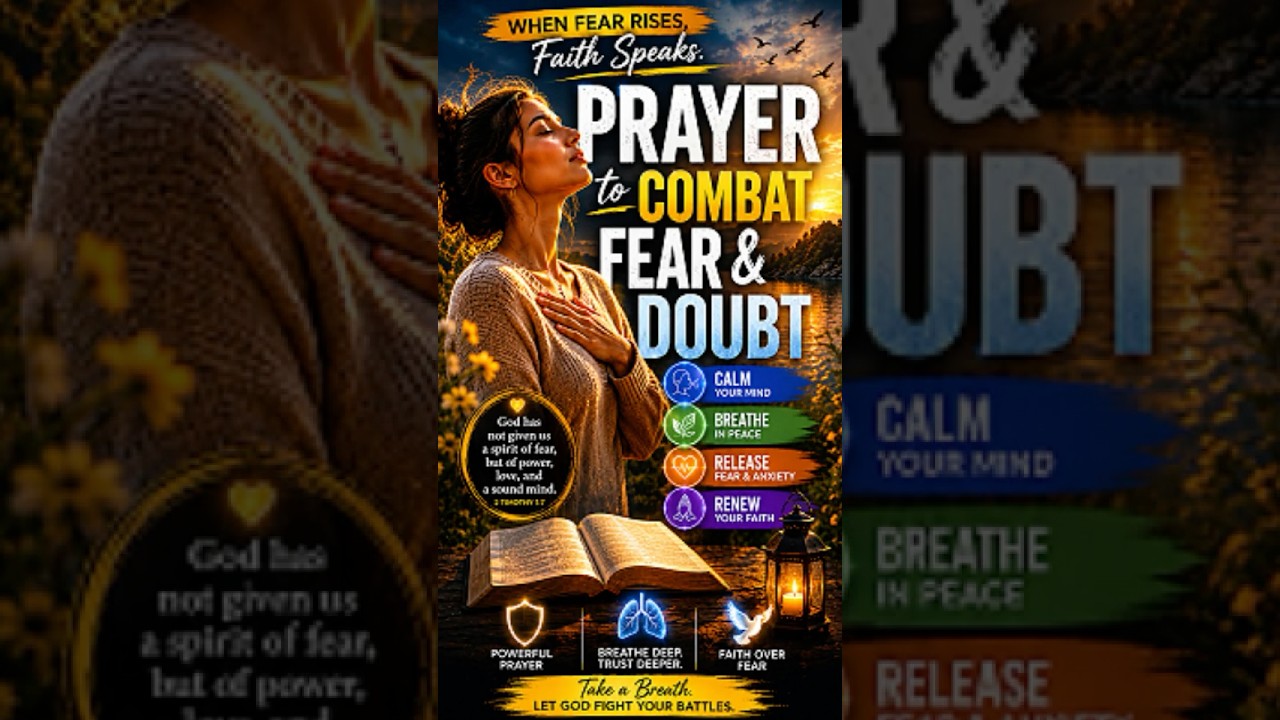 Prayer to Combat Fear & Doubt | Stop Focusing on What Could Go Wrong #prayer #faith #shorts