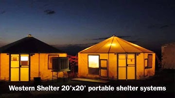 Western Shelter portable climate controlled tents