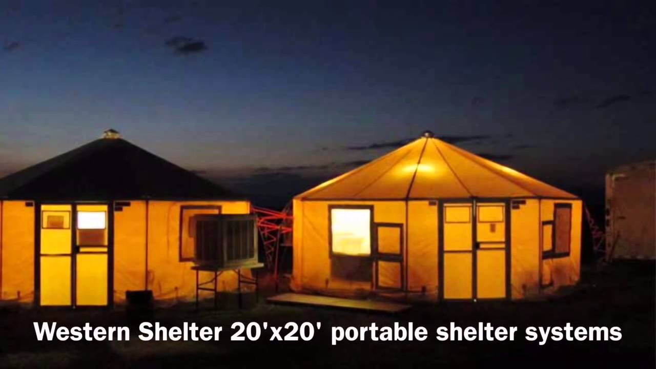 Western Shelter portable climate controlled tents YouTube