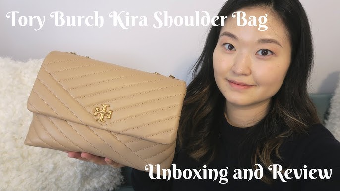 Tory Burch Kira Chevron Shoulder Bag Review  What Fits Inside + Is It  Really Worth It? 