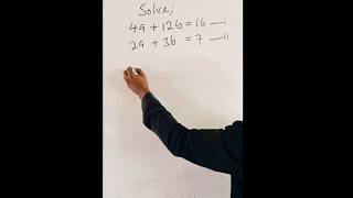 Another method, No substitution, No elimination, No graph and