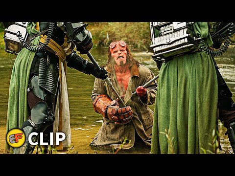 Hellboy vs Giant Hunters - Fight Scene | Hellboy (2019) Movie Clip HD 4K