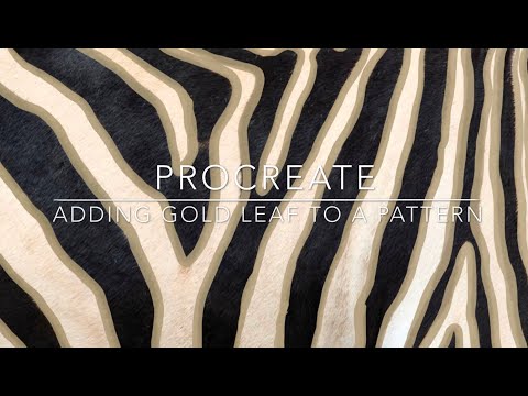 Procreate - How to Add Gold Leaf To A Design Pattern