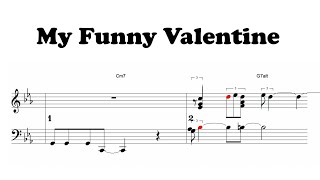 My Funny Valentine - jazz standard - Piano sheet music | PDF download