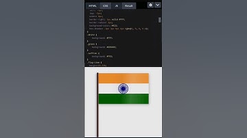Indian Flag Animation using HTML & CSS | #heresthecode #coding #htmlcss