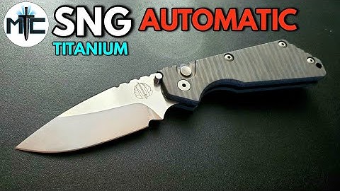 Protech Strider SNG Automatic Flamed Titanium - Overview and Review