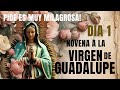 Novena a la virgen de Guadalupe DÍA 1