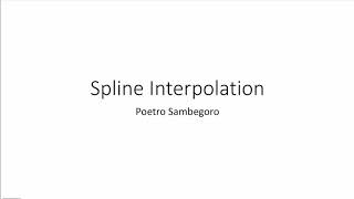 Interpolasi Spline