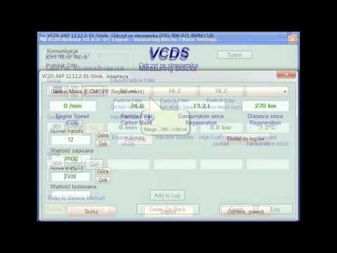 Vag - Zmiana Wartości Zapełnienia Dpf Po Wymianie, Regeneracji, Tdi Pd I Cr - Youtube