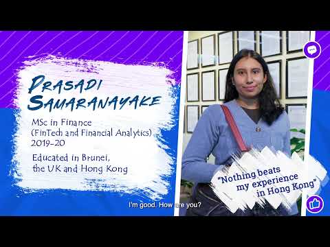 Prasadi Samaranayake (MSc in Finance (FinTech and Financial Analytics) ' 2019-2020) - 30-sec version