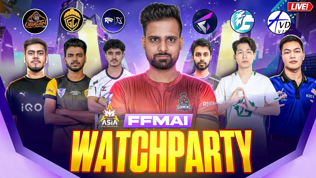 CAN INDIAN TEAMS DOMINATE TODAY? - FFMAI WATCHPARTY WITH TG FOZYAJAY! | #totalgaming #freefire