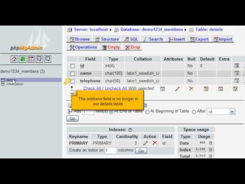 Running SQL queries on a database with phpMyAdmin - www.planethippo.com