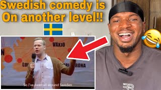 React To Swedish Comedian ROASTS Denmark, Finland, Norway and Iceland (Johan Glans)