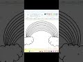 MS Paint Rainbow Drawing Tutorial | Step by Step Rainbow Drawing #art #rainbow  #tranding #mspaint