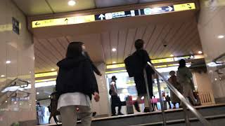 【東京メトロ】日本橋駅で銀座線から東西線へ乗り換えと電車の到着！