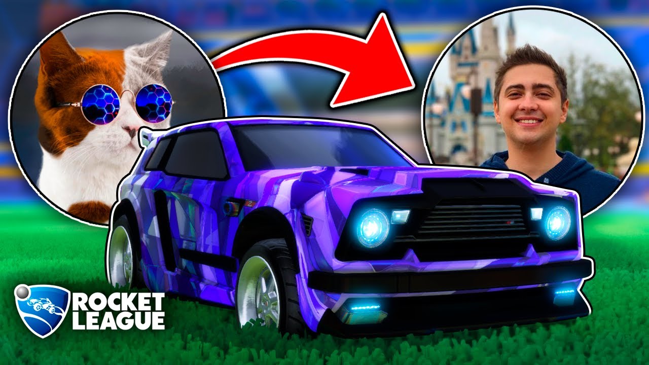 USEI O CARRO DO ALANZOKA NO ROCKET LEAGUE (supersonic legend freestyle)