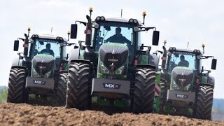 7X Fendt 936 À La Plantation De Pommes De Terres