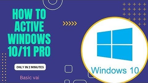 How to Activate Windows 10/11 Pro Free Product key #basicvai #windows #windows10