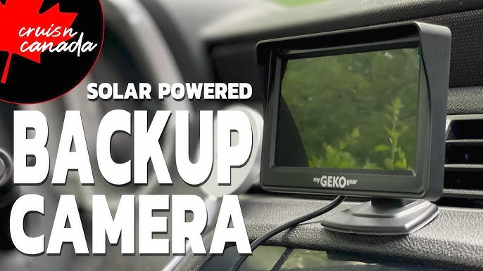 Nuoenx Upgrade Solar Wireless Backup Camera for Truck, 3Mins No Wire  Install, 6700 Solar Battery Powered Car Back Up Camera System with 7  Monitor