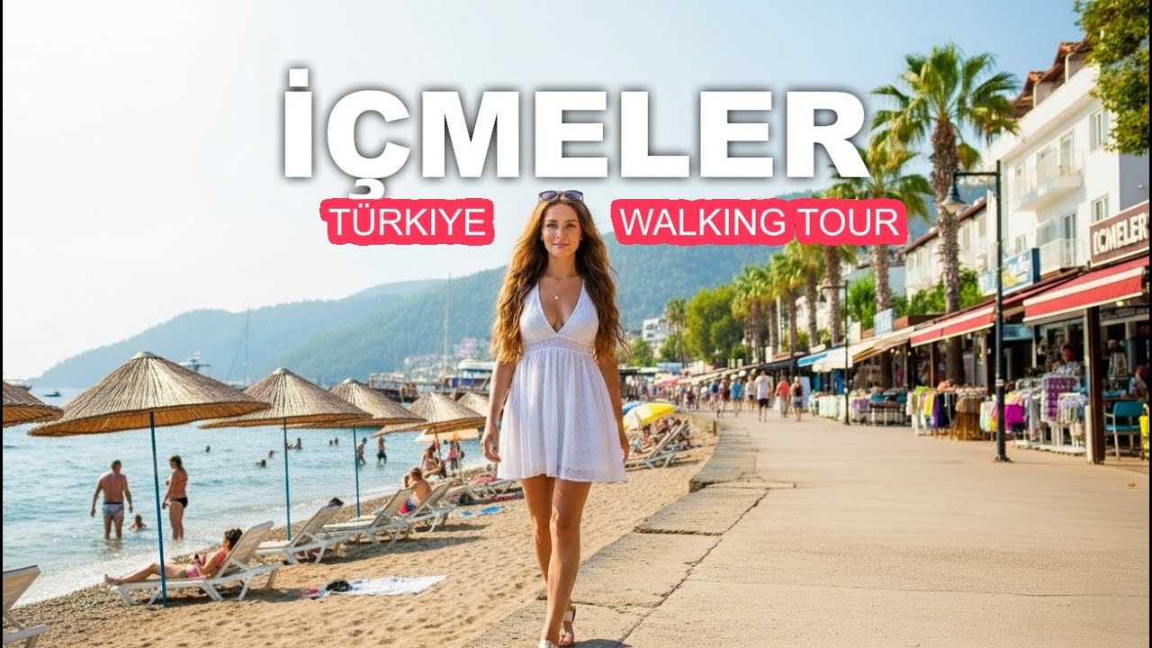 Icmeler Marmaris walking tour 4K 60 FPS. Look how BEAUTIFUL this TURKISH town is!