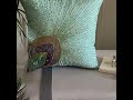 Premium Art Silk Pillow Cover Birds Design – Peacock Grace #homedecor #transformyourhome #cozyhome
