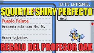 SQUIRTLE SHINY PERFECTO DE REGALO DEL PROFESOR OAK EN POKÉMON SOULSILVER