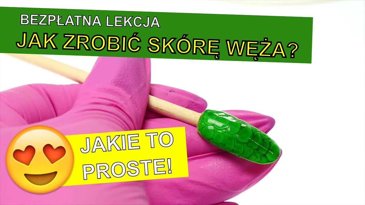Quloo | Jak szybko zrobić piękna skórę węża na tipsie? Naucz się jednego ze zdobień snake Skin!