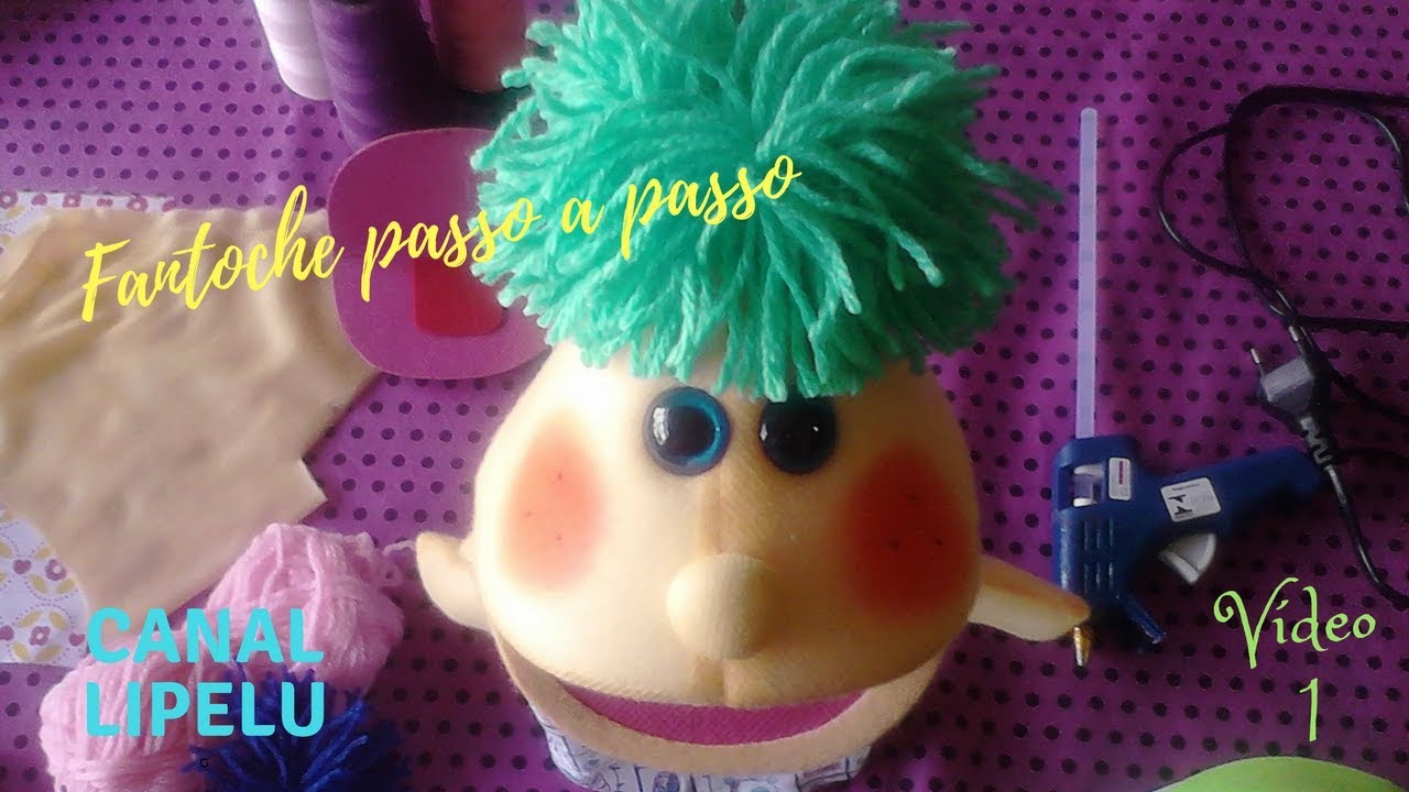 Fantoche passo a passo #1 Vamos aprender a fazer a boca, riscar e cortar o tecido.