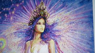 NEW Start Heaven And Earth Designs (HAED) Virgo By Josephine Wall. Cross Stitch Saga Tips.
