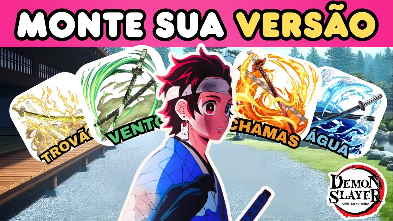Quem você seria em Demon Slayer? Monte sua vida como Hashira e lute contra Muzan! ⚔️🔥