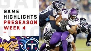 Vikings vs. Titans Highlights | NFL 2018 Preseason Week 4