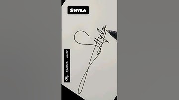 Comment your name #sign #signature #art #shyla #writer #viral #new #artist