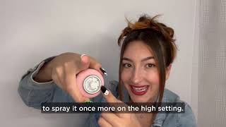 Romantic Up-do Hair Tutorial using HOLD.ME 3-Way Hairspray screenshot 5