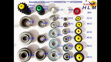 Cốc bi con lăn băng tải | Cốc bi sắt | Cốc bi nhựa