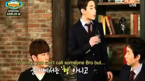 140409 MBC Show Champion with Super Junior-M - Interview & Swing [Eng Sub]