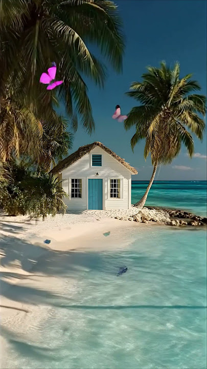White sands, blue skies, and total peace.🌊🕊️