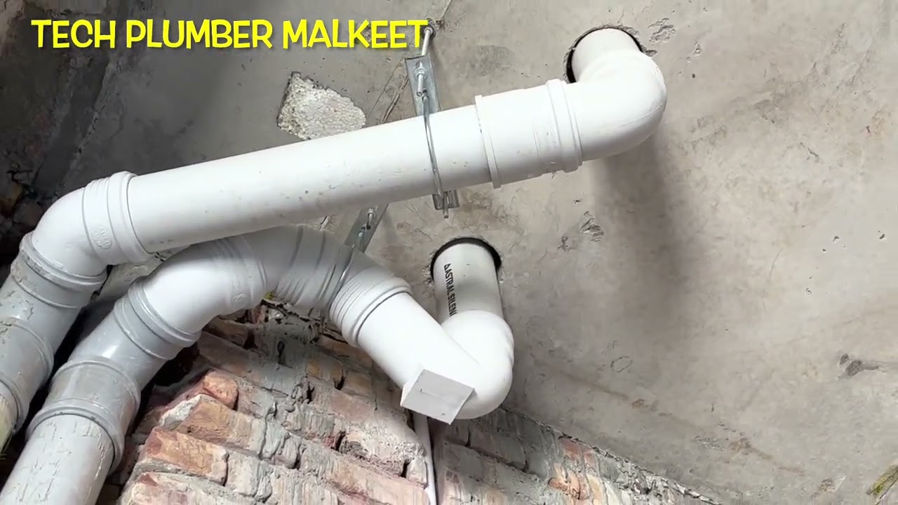 down ceiling plumber work SWR pipe fittings NEW Hotel  SILENCIO pipe SWR pipe AUSTRAL