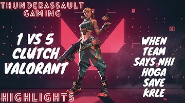 Valorant - Last man standing | 1v5 Clutch | champions vandal ace