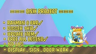 NEW GROWTOPIA PRIVATE SERVER VERSI 3.011 | ONIX PROJECT | DIGGER 1 HIT