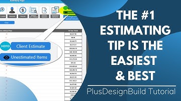 #1 ESTIMATING Feature inside PlusDesignBuild most don