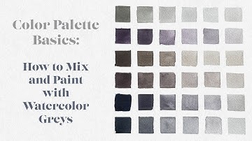 [NEW SKILLSHARE CLASS] Color Palette Basics: How to Mix and Paint with Watercolor Greys