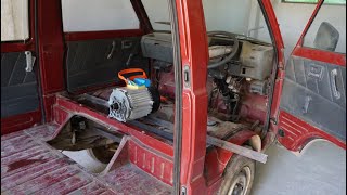 How to Convert a old petrol Omni car to electric car 80km/h