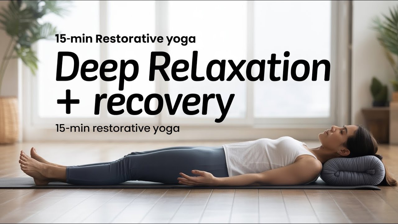 15-Min Restorative Yoga for Deep Relaxation & Recovery - YouTube