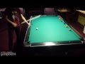 Pool billiard drill &quot;inside spin&quot;