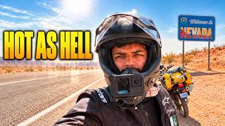 I Couldn't Even Touch My Motorcycle, LAS VEGAS | Day 17 | Solo Motorcycle Travel Across America