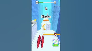 roof rails lvl 44 gameplay all games #shorts #roofrails #allgames #viralvideo